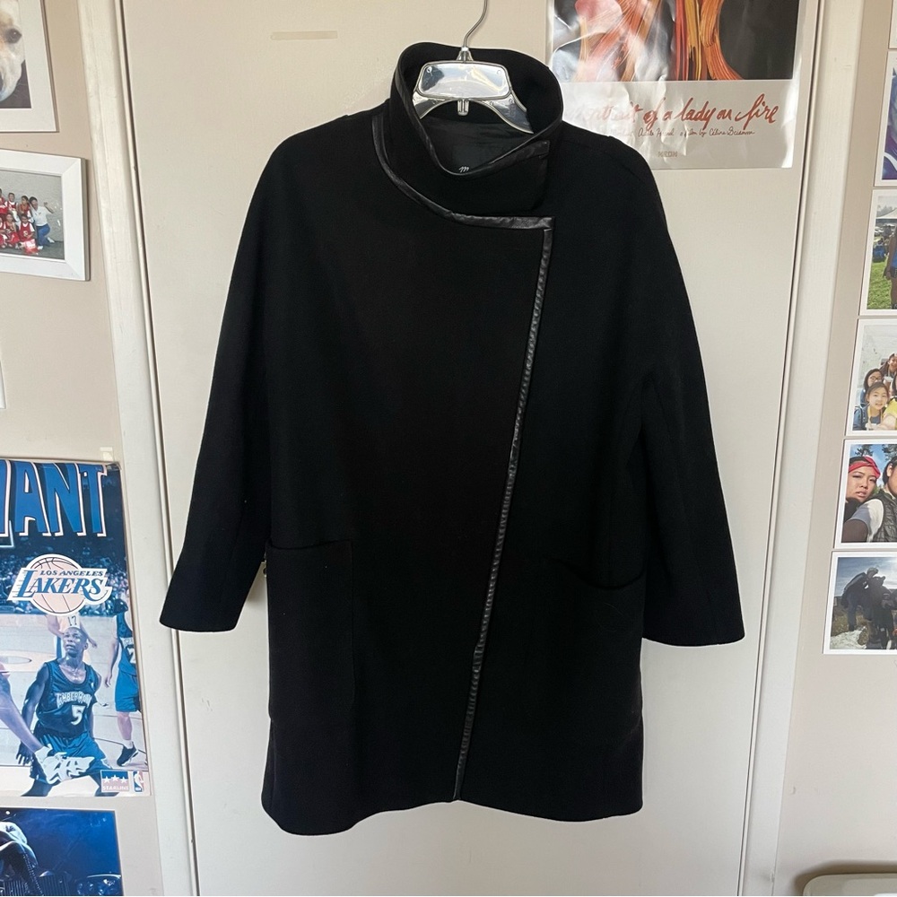 Madewell Black Cape Coat